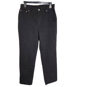 LRL Lauren Jeans Co Ralph Lauren Womens Jeans Size 8 Black High Rise Straight